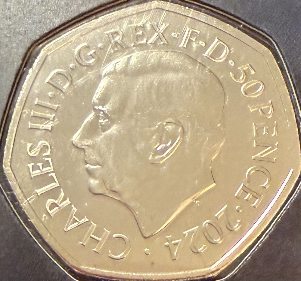 2024 Giant Deer Colour 50p  coin collectible - Main Image 2