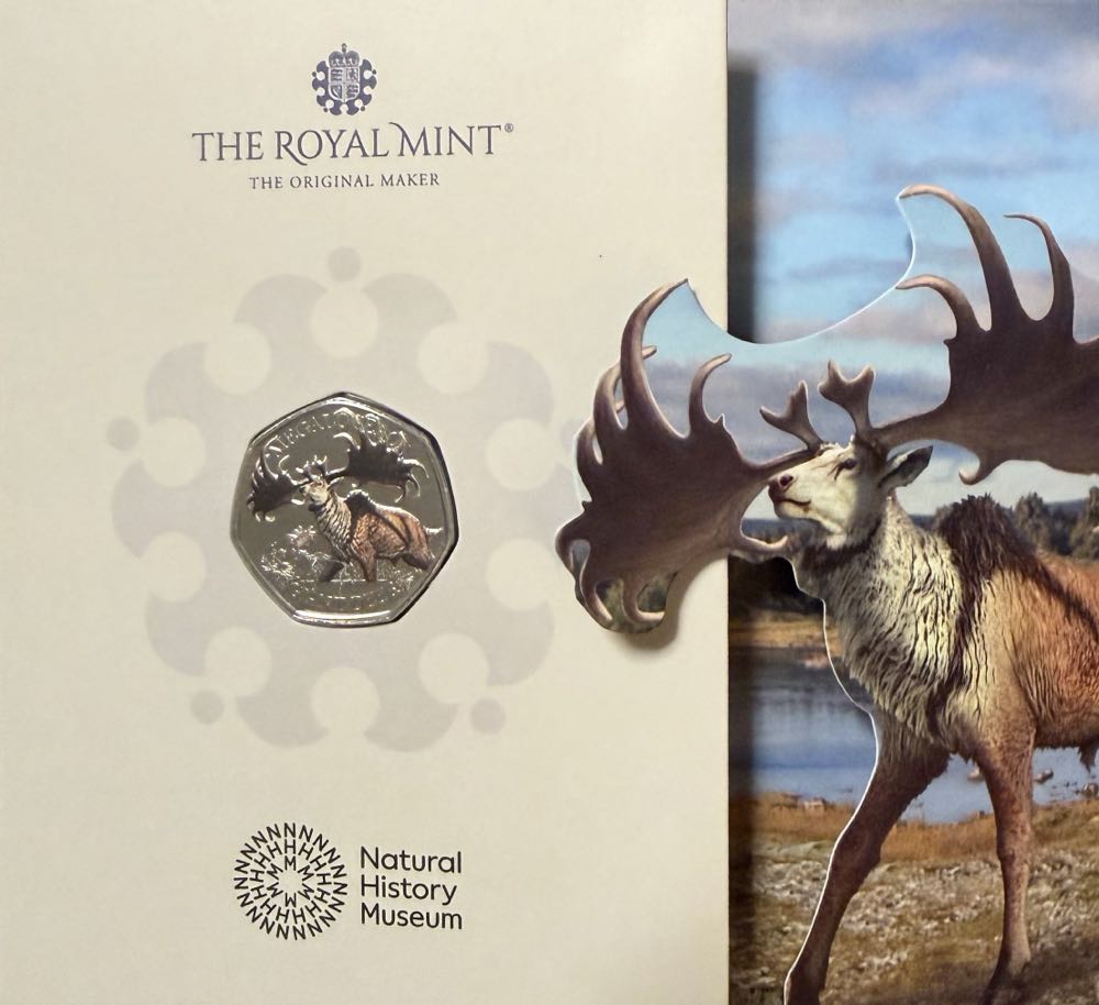 2024 Giant Deer Colour 50p  coin collectible - Main Image 3