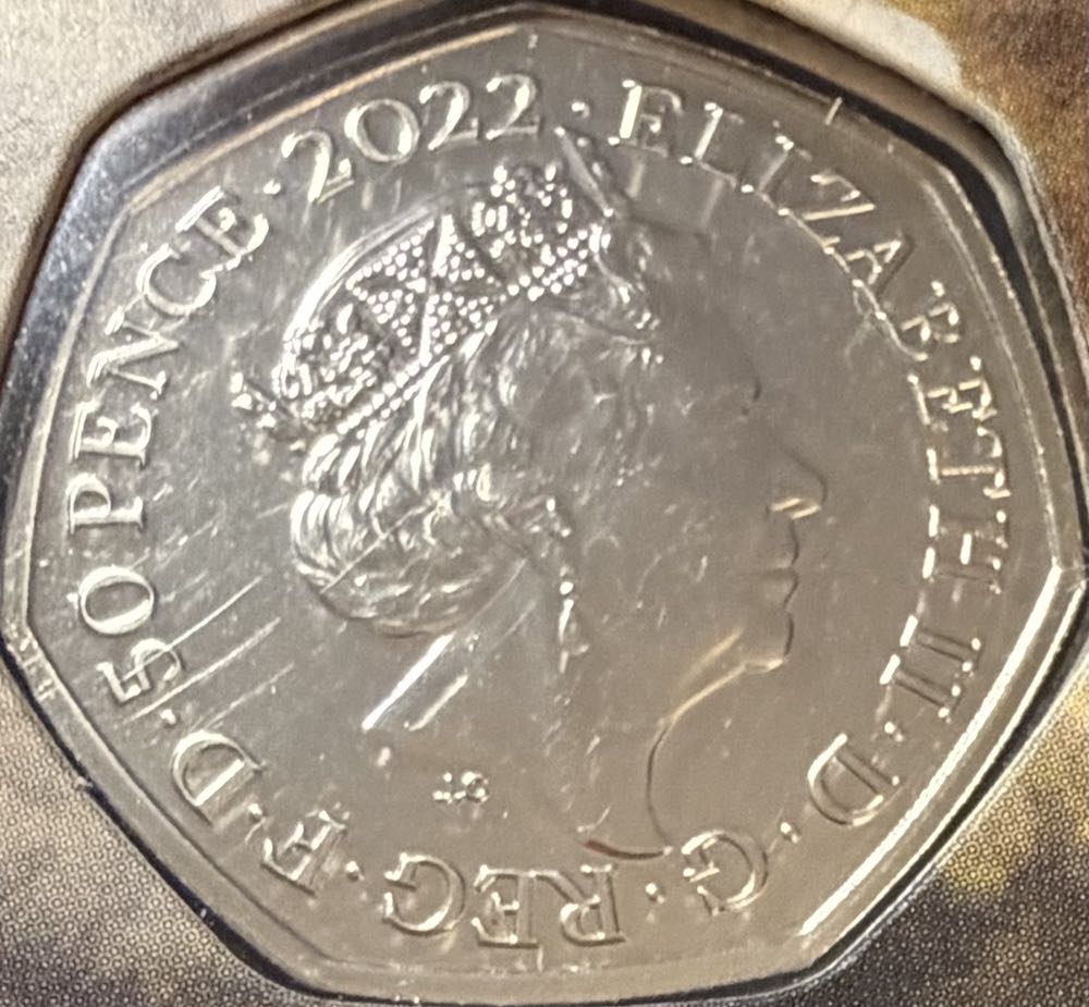 2022 Hogwarts Express Colour 50p  coin collectible - Main Image 2