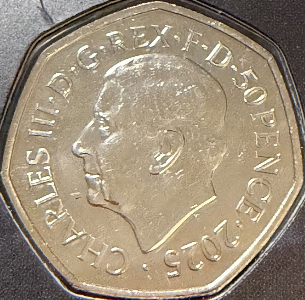 2025 The Flying Car Colour 50p  coin collectible - Main Image 2