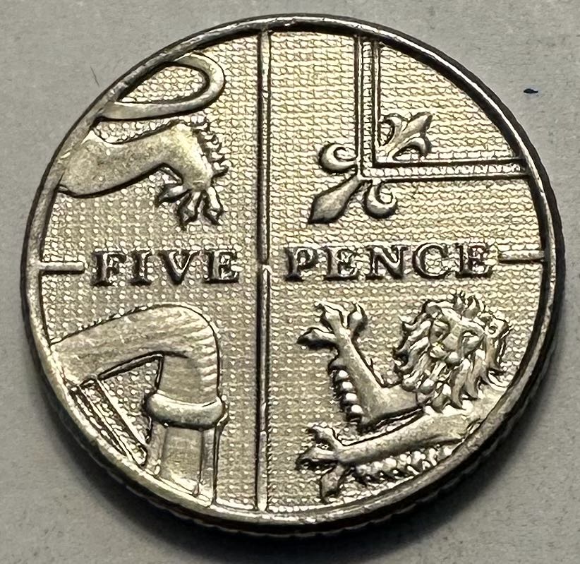 United Kingdom 5 Pence  coin collectible - Main Image 2