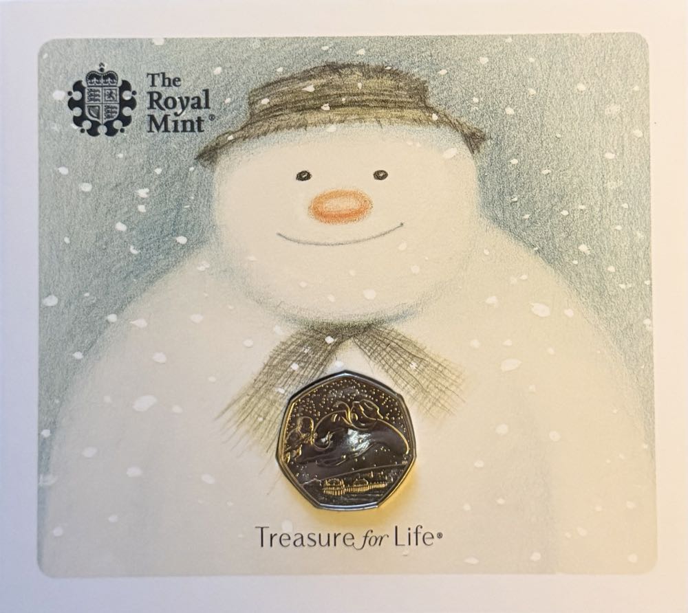 2018 The Snowman 50p (2)  coin collectible - Main Image 3