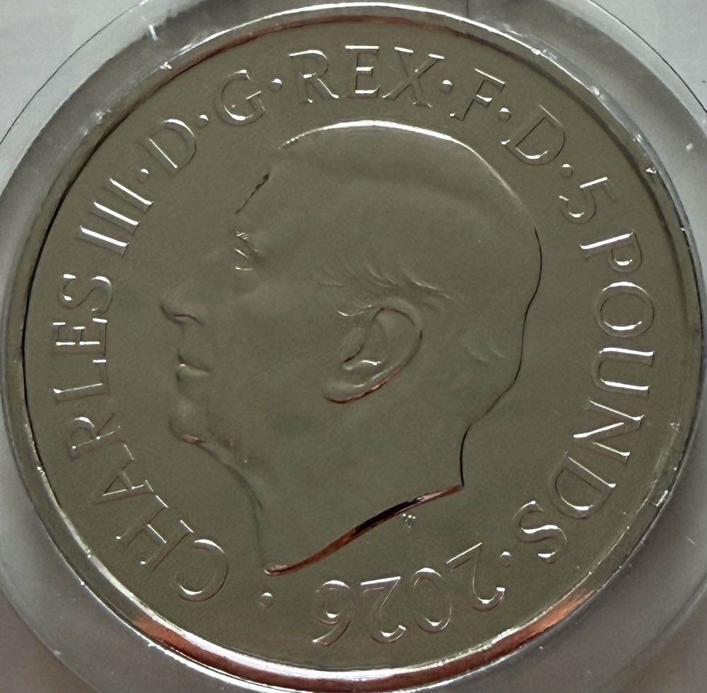 2026 The Penny Drops £5  coin collectible - Main Image 2