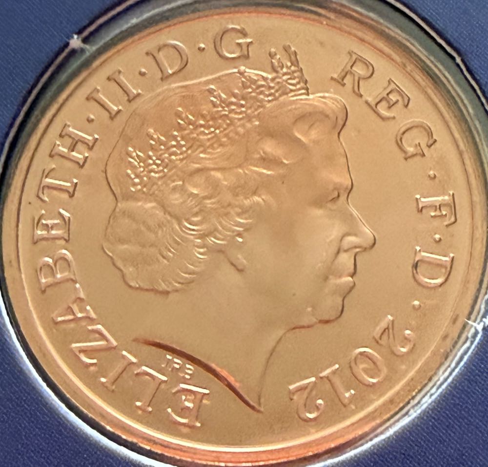 2012 Portcullis 1p  coin collectible - Main Image 2