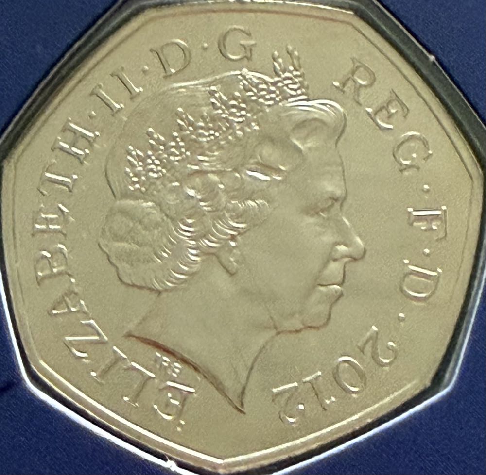 2012 Shield 50p  coin collectible - Main Image 2