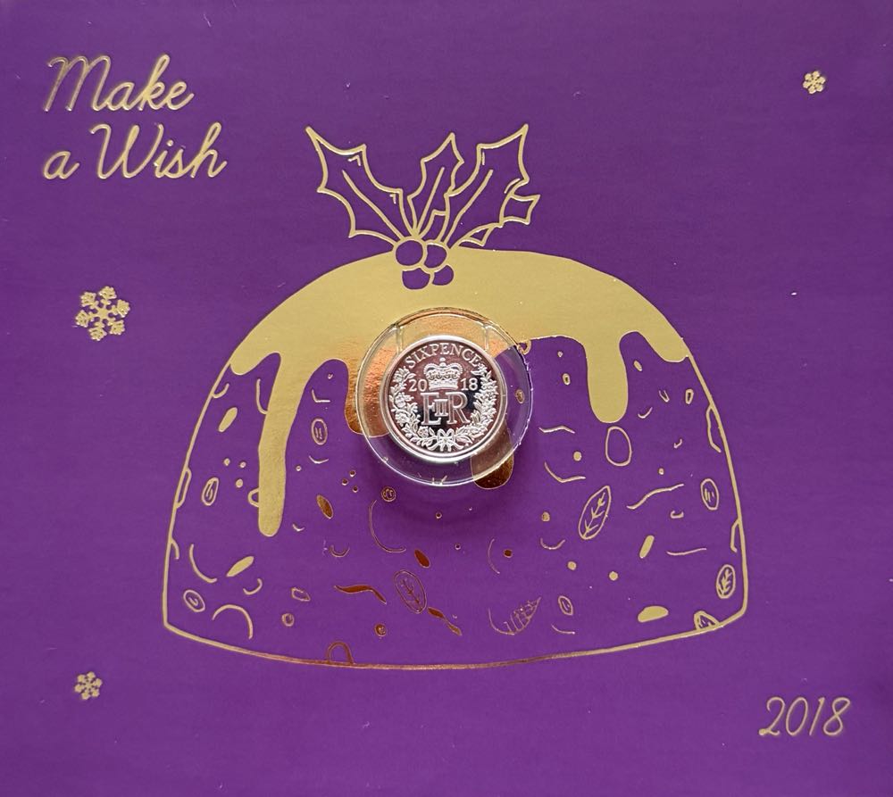 2018 Christmas Silver Sixpence  coin collectible - Main Image 3