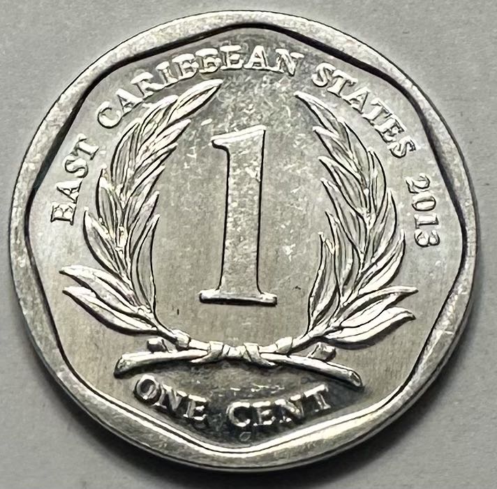 Eastern Carribean 1 Cent  coin collectible - Main Image 2