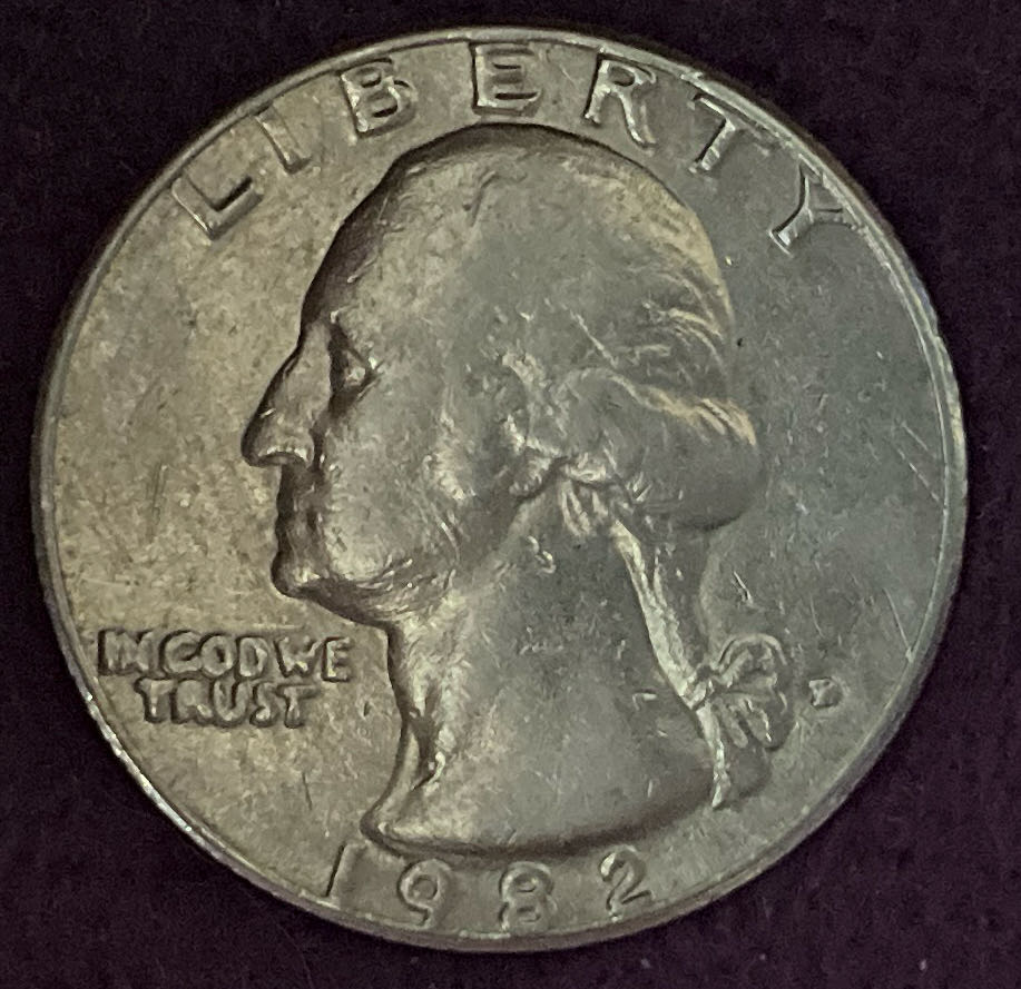 Quarter Washington 1982 D 10  coin collectible - Main Image 3