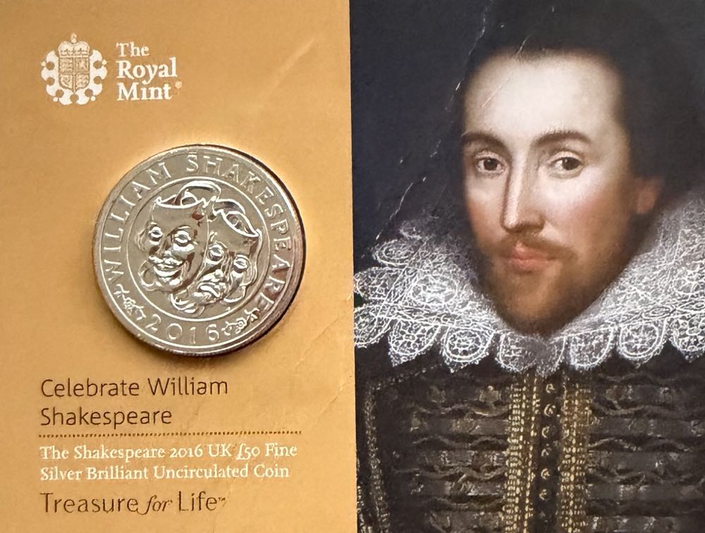 2016 William Shakespeare £50  coin collectible - Main Image 3