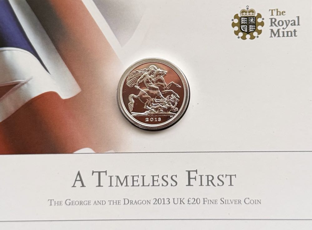 2013 George And The Dragon £20 (2)  coin collectible - Main Image 3