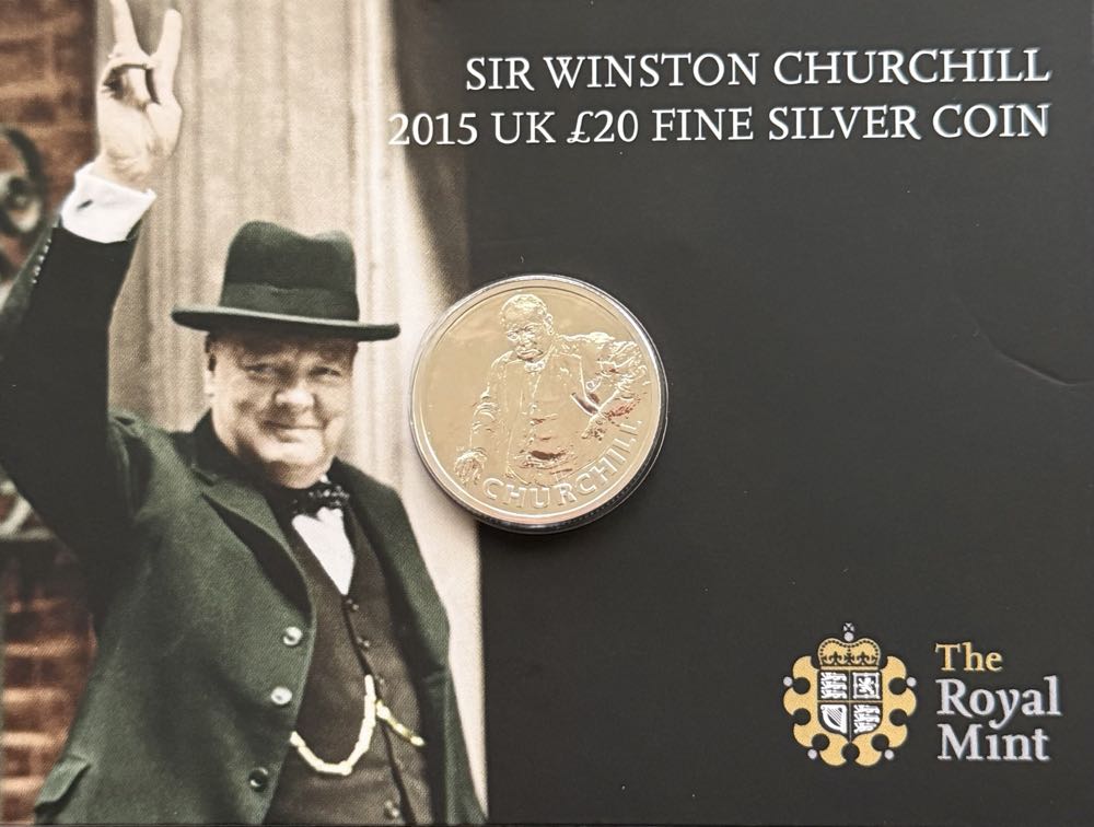2015 Sir Winston Churchill £20  coin collectible - Main Image 3
