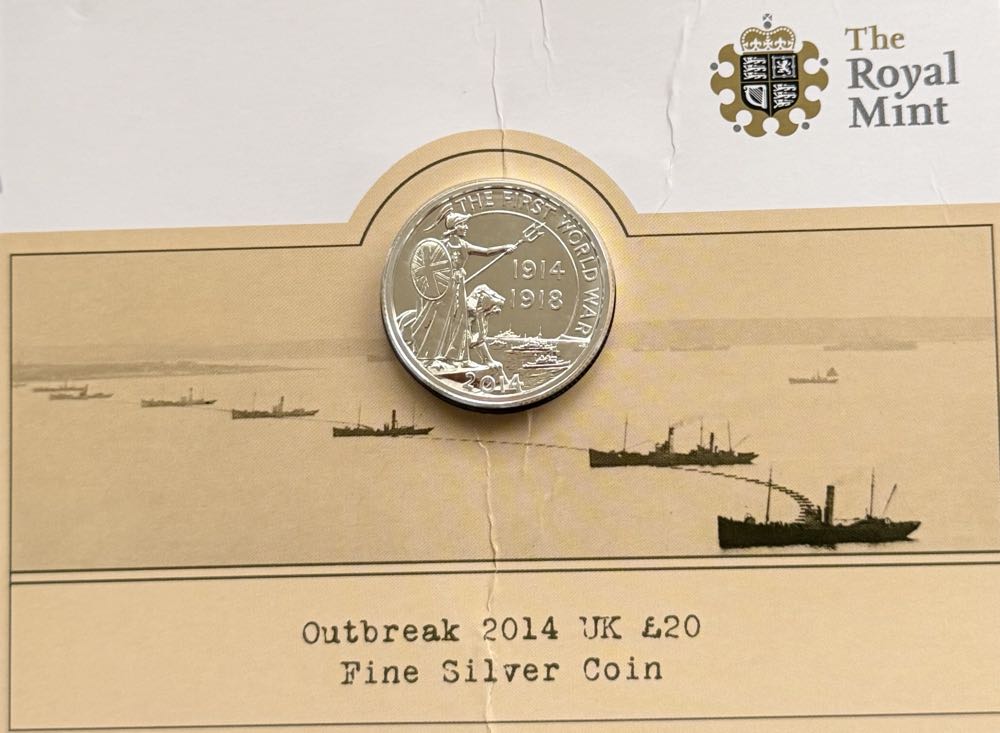 2014 The First World War £20  coin collectible - Main Image 3