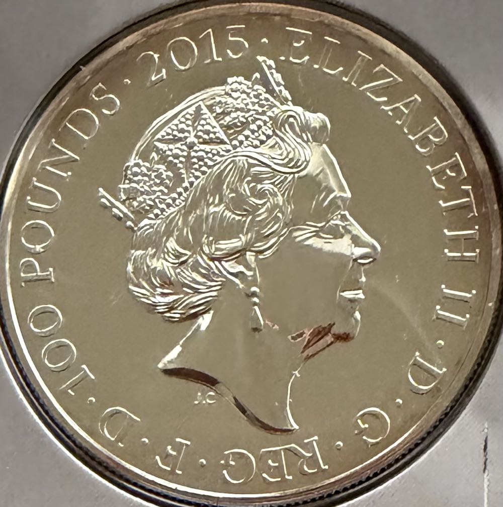 2015 Buckingham Palace £100  coin collectible - Main Image 2