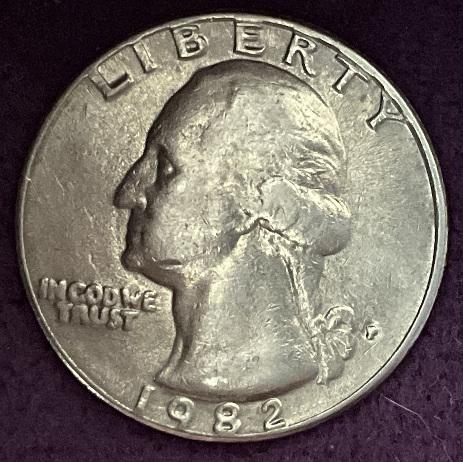 Quarter Washington 1982 P 8  coin collectible - Main Image 3