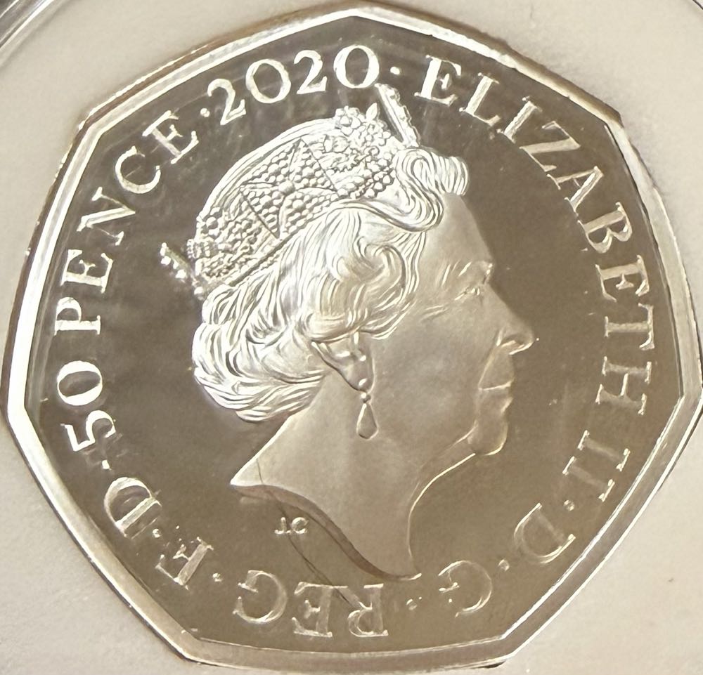 2020 Winnie The Pooh Silver 50p  coin collectible - Main Image 2