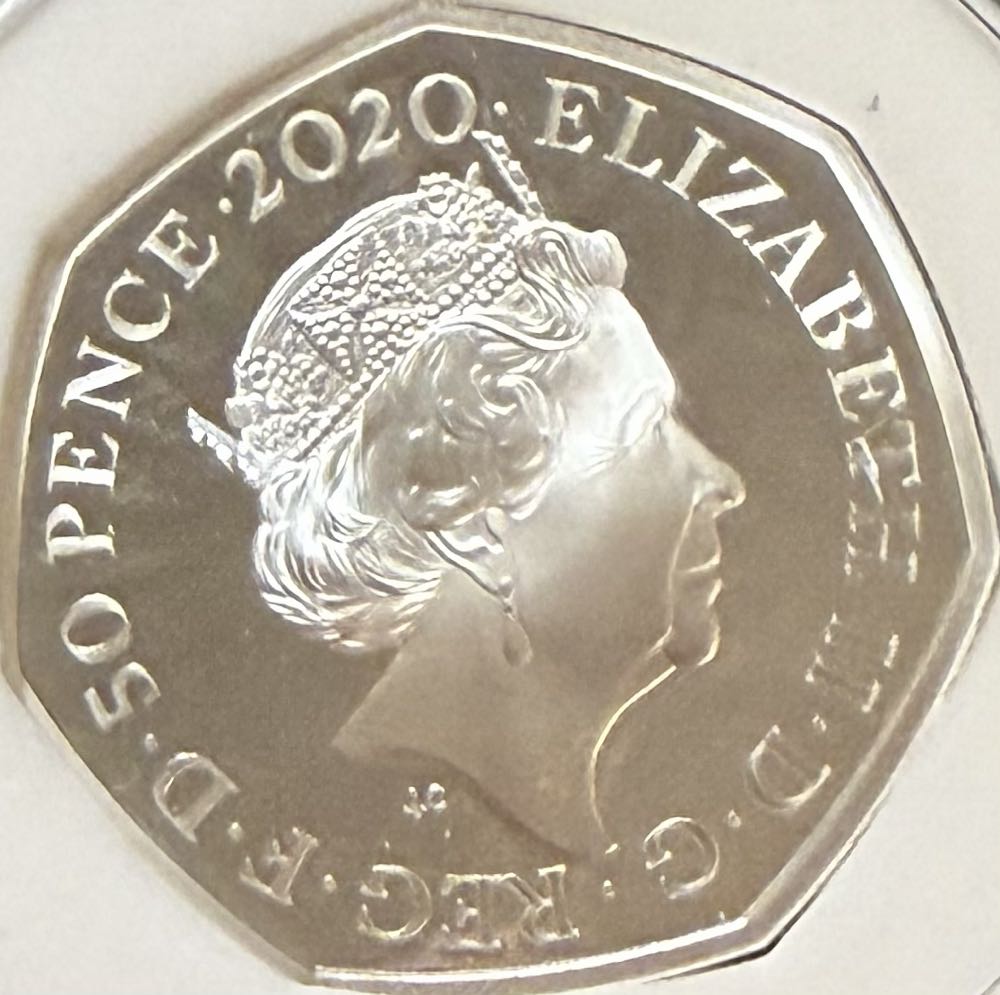 2020 Christopher Robin Silver 50p  coin collectible - Main Image 2