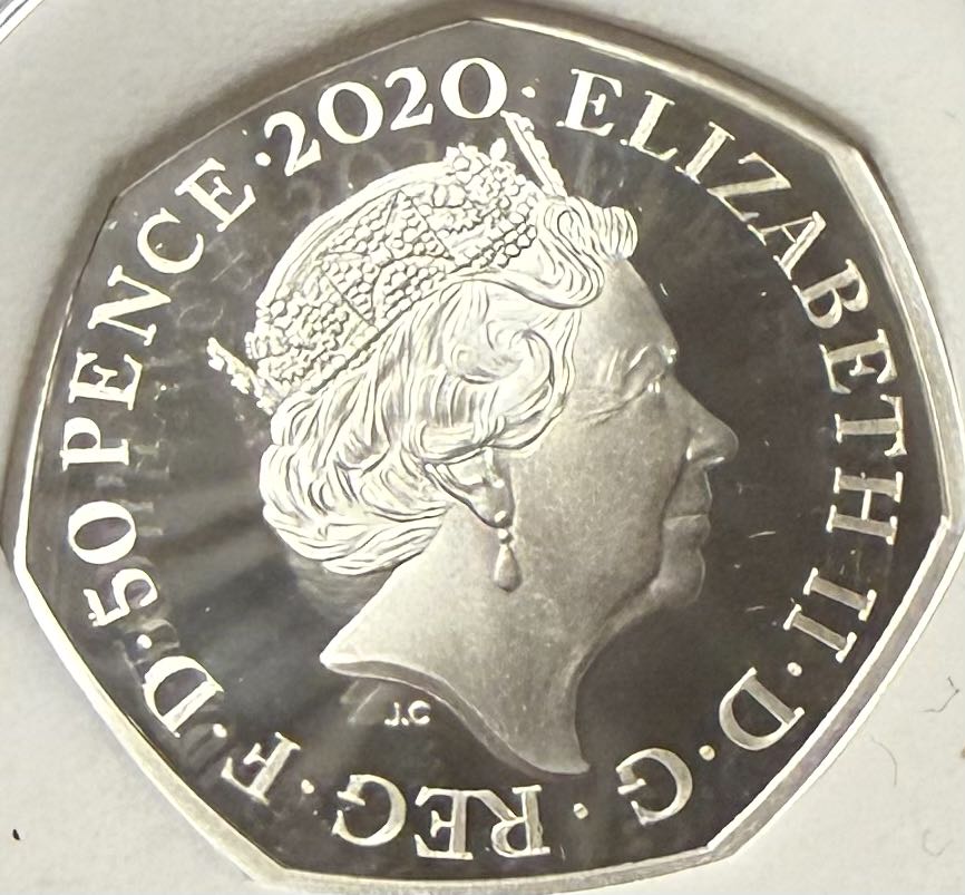 2020 Piglet Silver 50p  coin collectible - Main Image 2