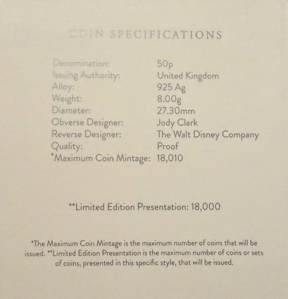 2020 Piglet Silver 50p  coin collectible - Main Image 4