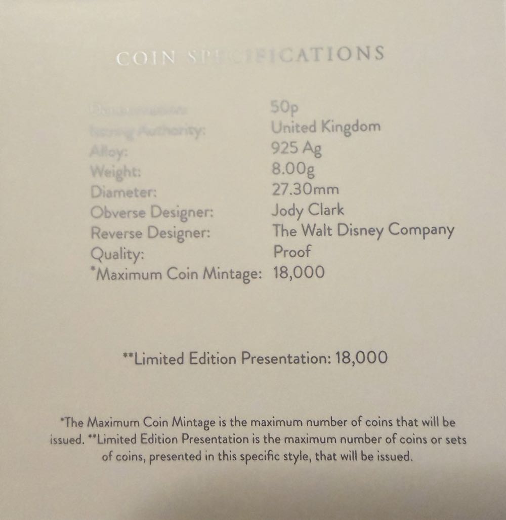 2021 Owl Silver 50p  coin collectible - Main Image 4