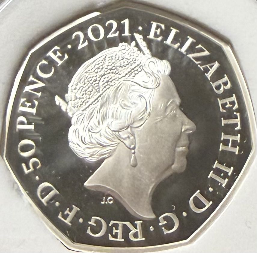 2021 Winnie The Pooh & Friends Silver 50p  coin collectible - Main Image 2