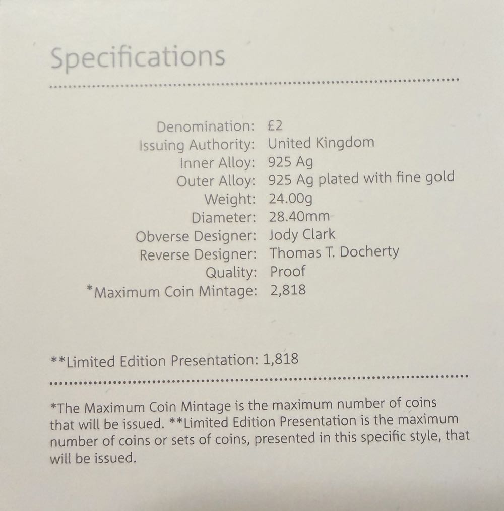 2018 Frankenstein £2  coin collectible - Main Image 4