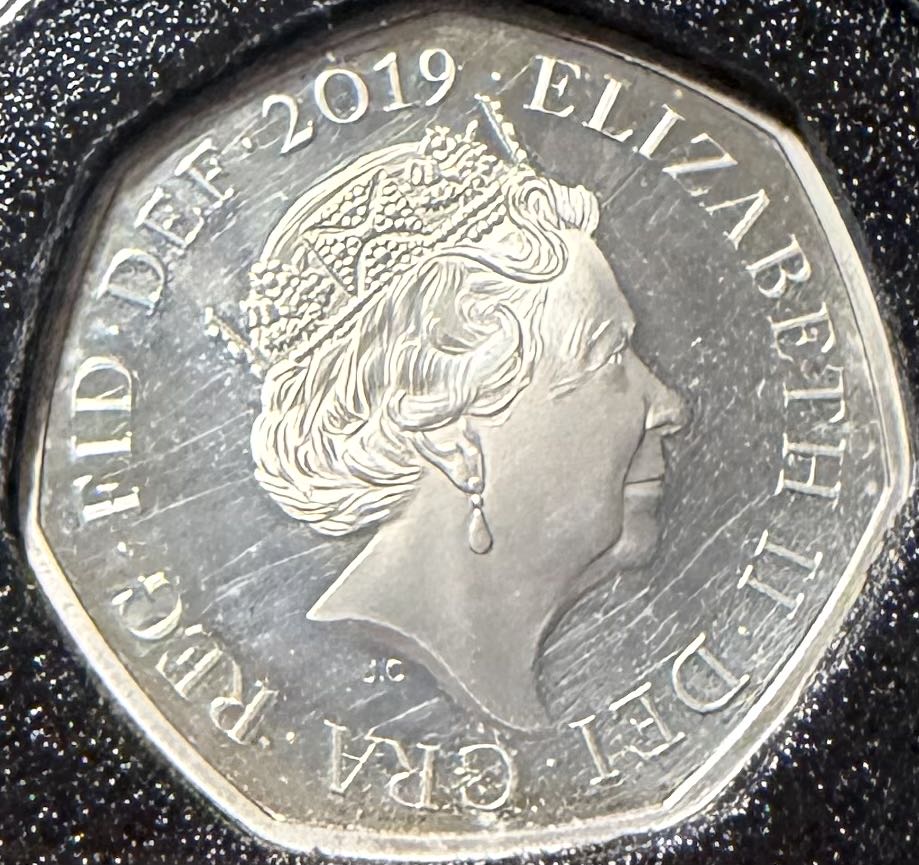 2019 Sherlock Holmes Silver 50p  coin collectible - Main Image 2