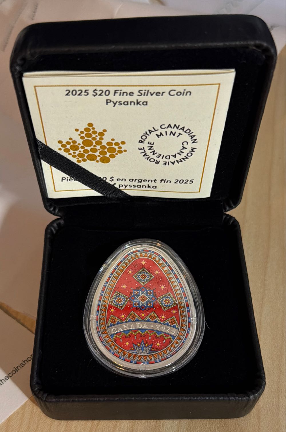 Pysanka 2025 $20 1 Oz Fine Silver Proof Coin  coin collectible [Barcode 623932118362] - Main Image 2