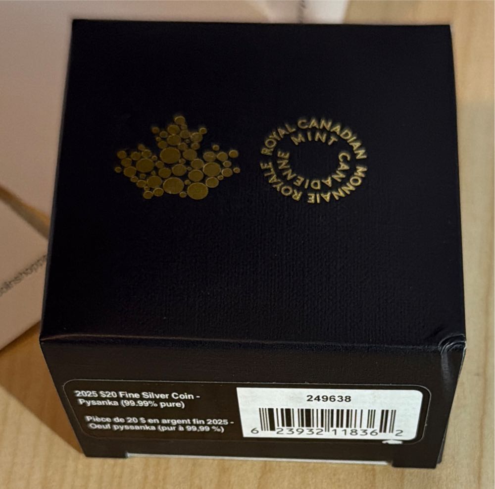 Pysanka 2025 $20 1 Oz Fine Silver Proof Coin  coin collectible [Barcode 623932118362] - Main Image 5