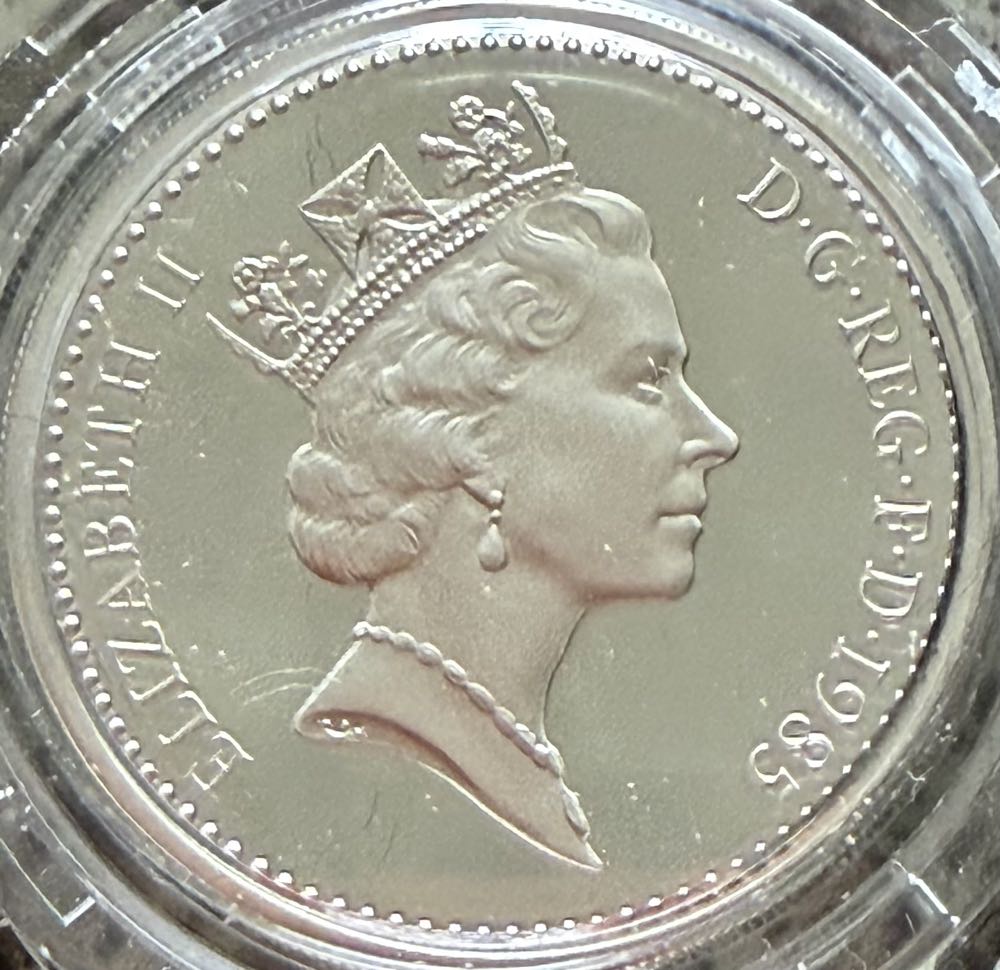 1985 Welsh Leek Piedfort £2  coin collectible - Main Image 2