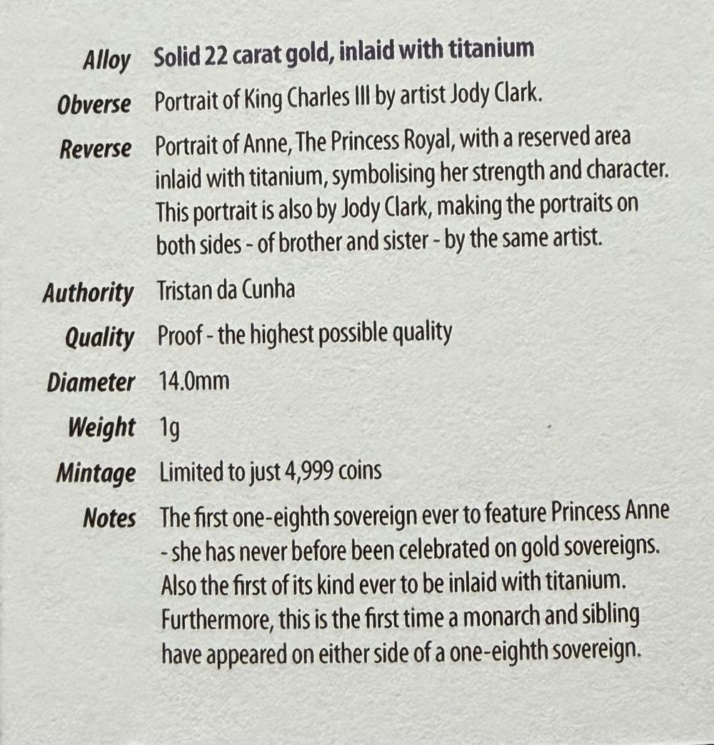 2025 Princess Royal 75th Birthday (2)  coin collectible - Main Image 4