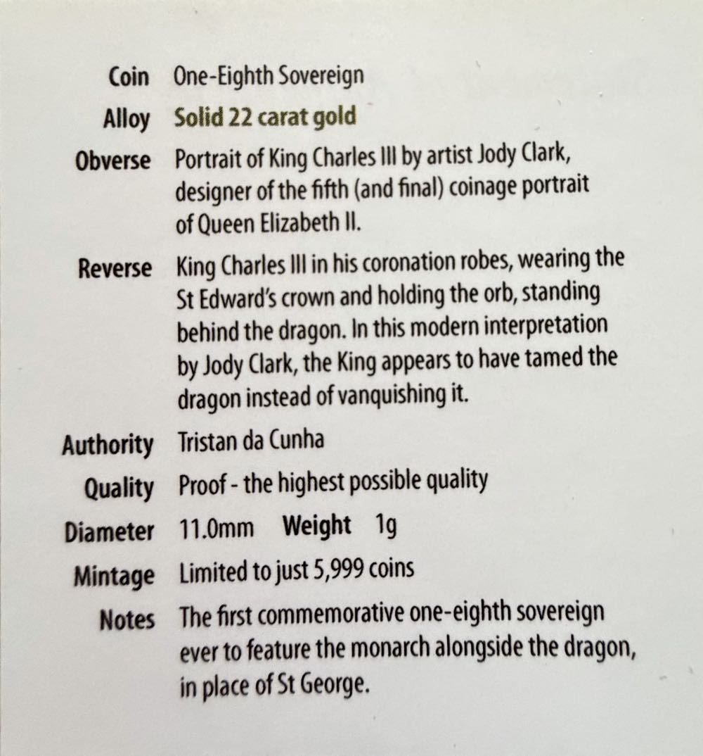 2024 Charles III And The Dragon  coin collectible - Main Image 4