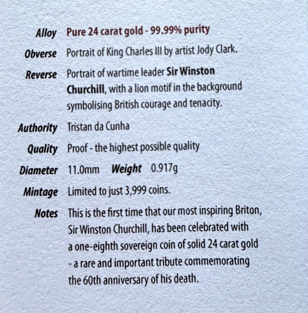 2025 Winston Churchill  coin collectible - Main Image 4