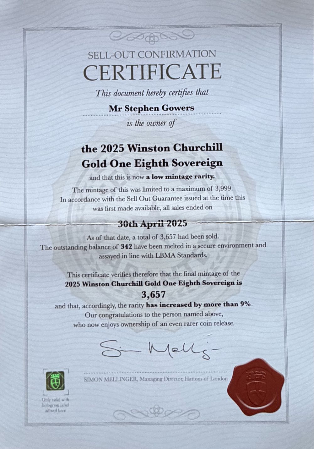 2025 Winston Churchill  coin collectible - Main Image 5