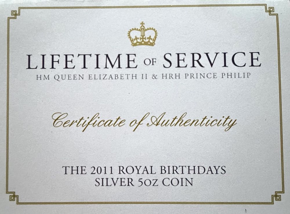 2011 Royal Birthdays £10  coin collectible - Main Image 3