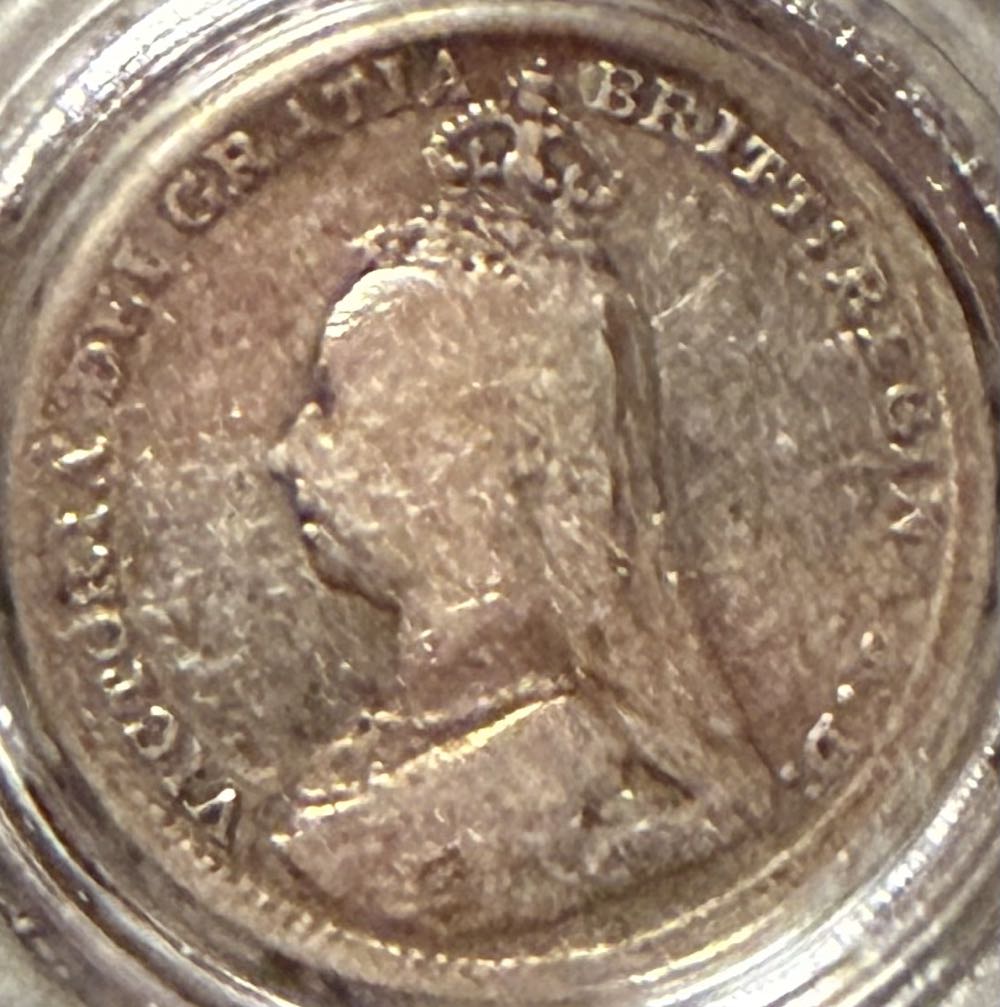 1891 Victoria Three Pence  coin collectible - Main Image 2