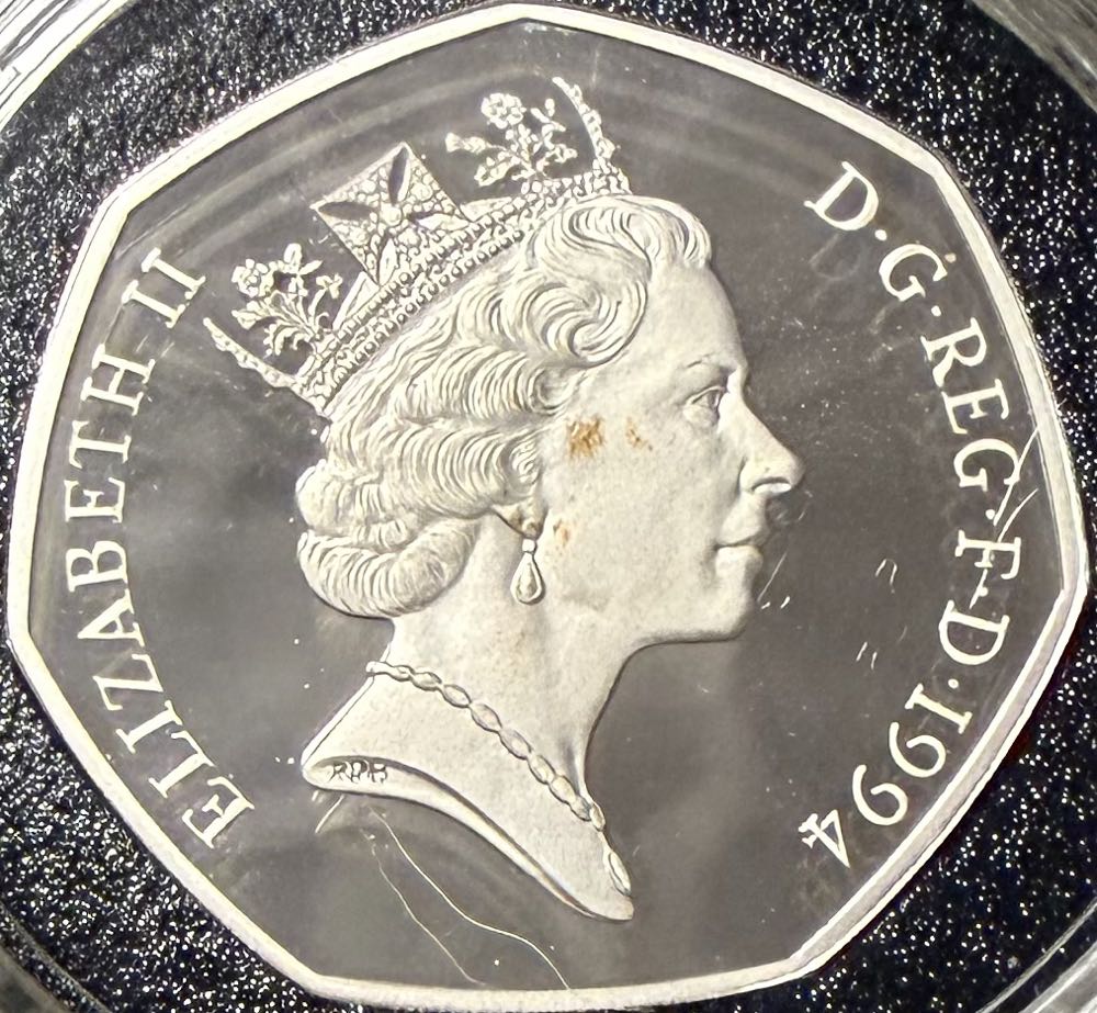 1994 D-Day Piedfort 50p  coin collectible - Main Image 2