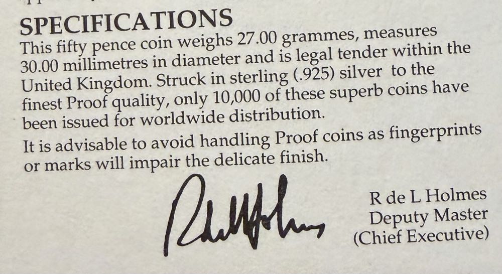 1994 D-Day Piedfort 50p  coin collectible - Main Image 4