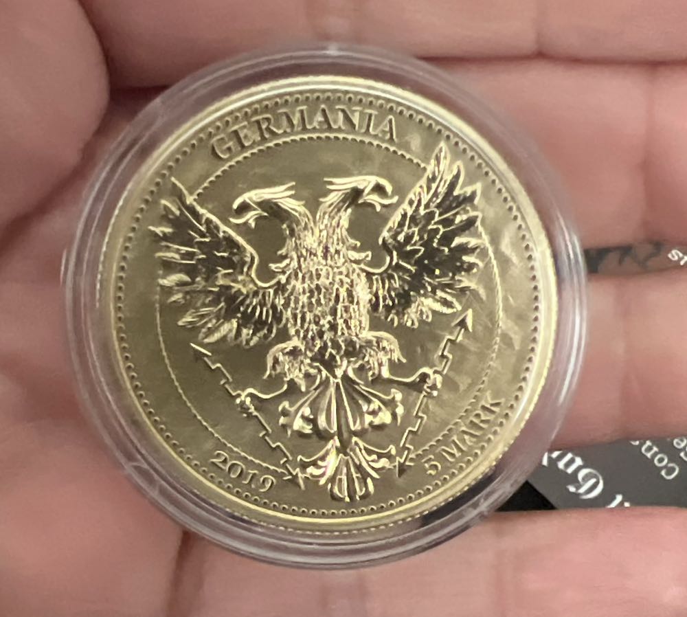 Germania Mythical Forest: Oak Leaf (Bejeweled Turtle)  coin collectible - Main Image 2