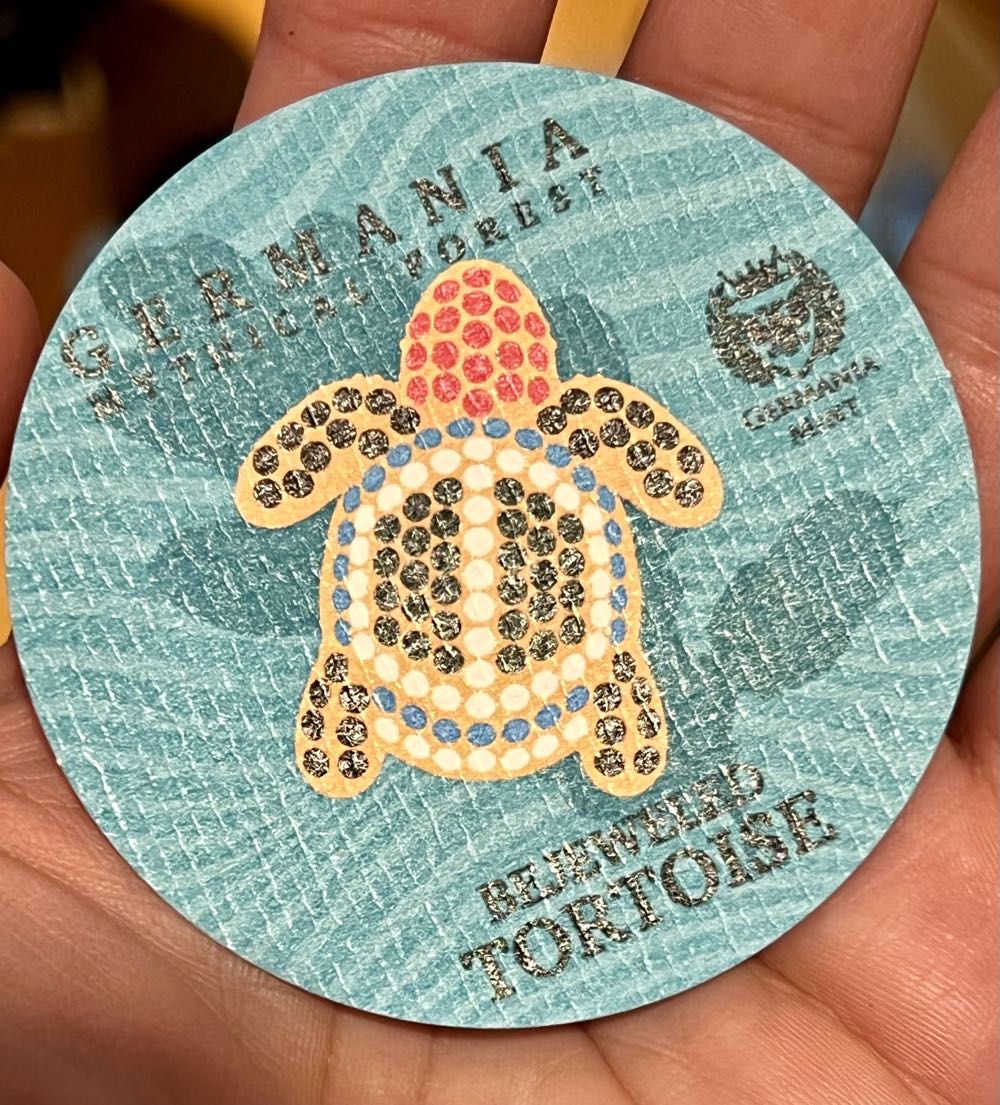 Germania Mythical Forest: Oak Leaf (Bejeweled Turtle)  coin collectible - Main Image 5