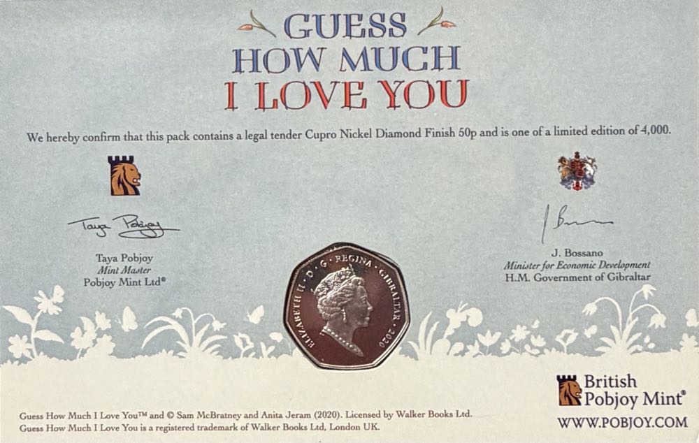 2020 Guess How Much I Love You 50p  coin collectible - Main Image 4