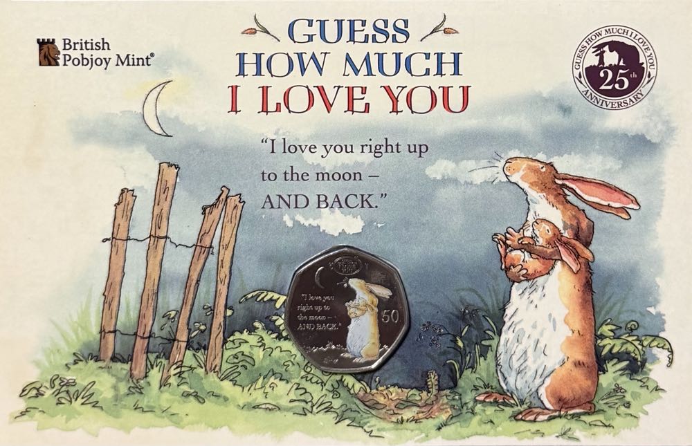 2021 Guess How Much I Love You 50p  coin collectible - Main Image 3