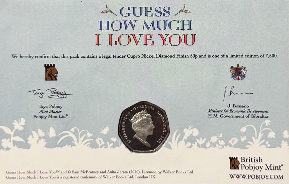 2021 Guess How Much I Love You 50p  coin collectible - Main Image 4