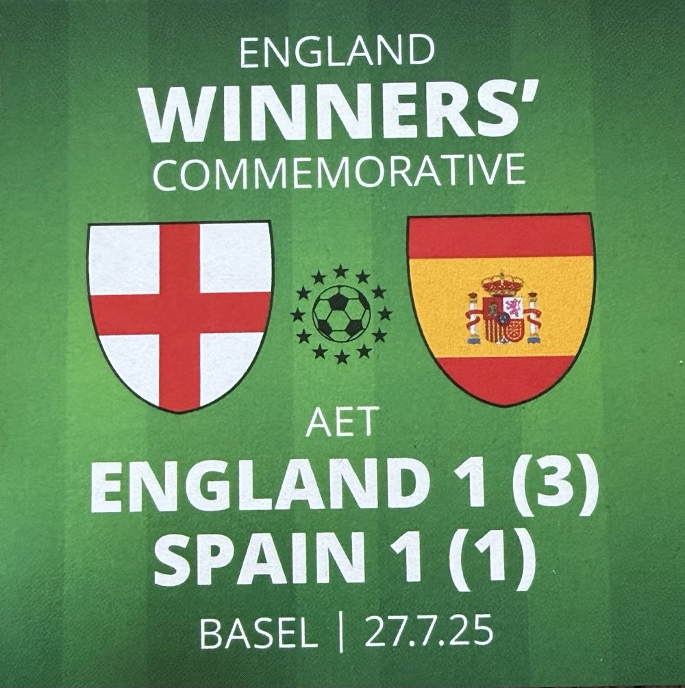 2025 England Women Winners Medal  coin collectible - Main Image 3