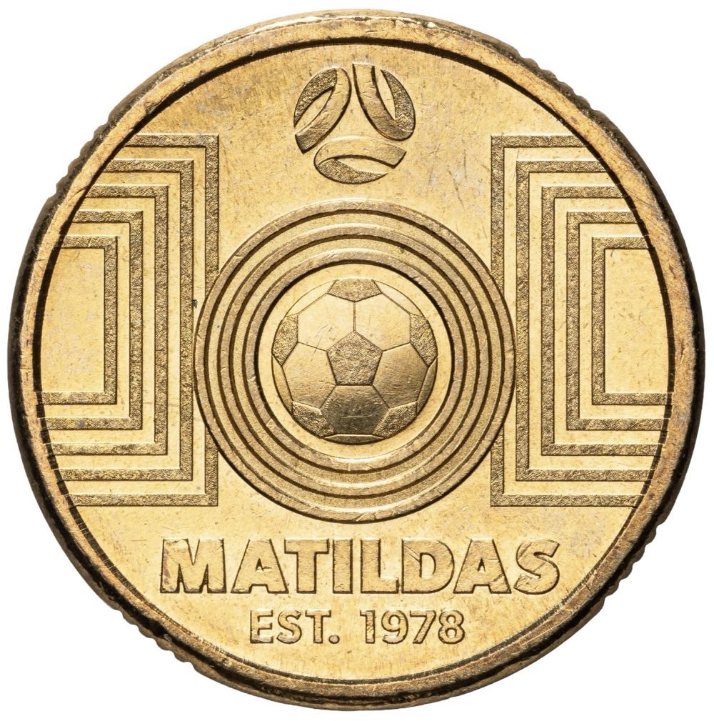 2023 $2 Matildas Green - BULLSEYE ERROR  coin collectible - Main Image 2