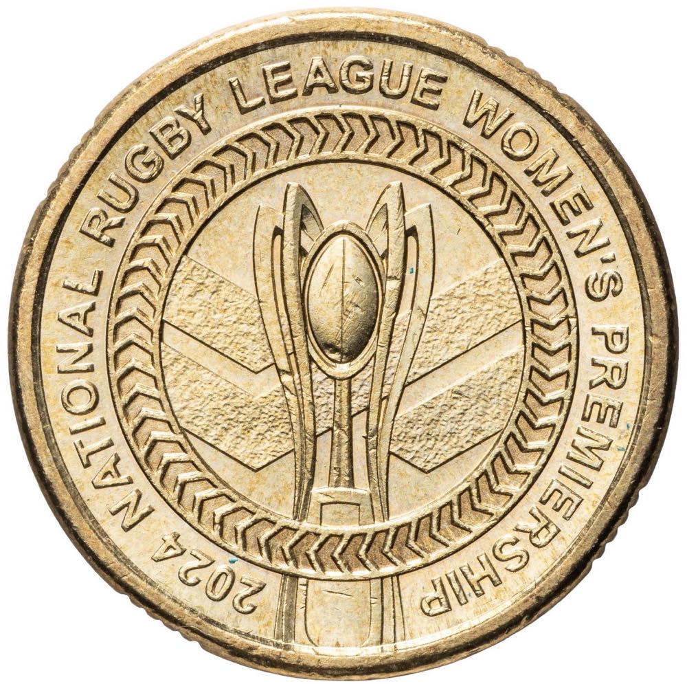 2024 $2 NRLW - BULLSEYE ERROR  coin collectible - Main Image 2