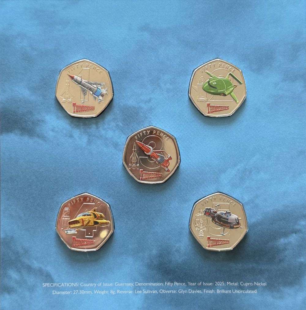 2025 Thunderbird 1 50p  coin collectible - Main Image 4