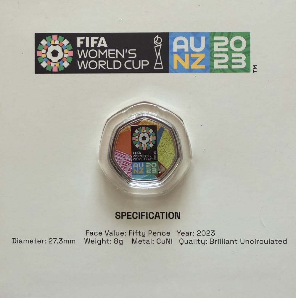 2023 FIFA Women’s World Cup 50p  coin collectible - Main Image 4