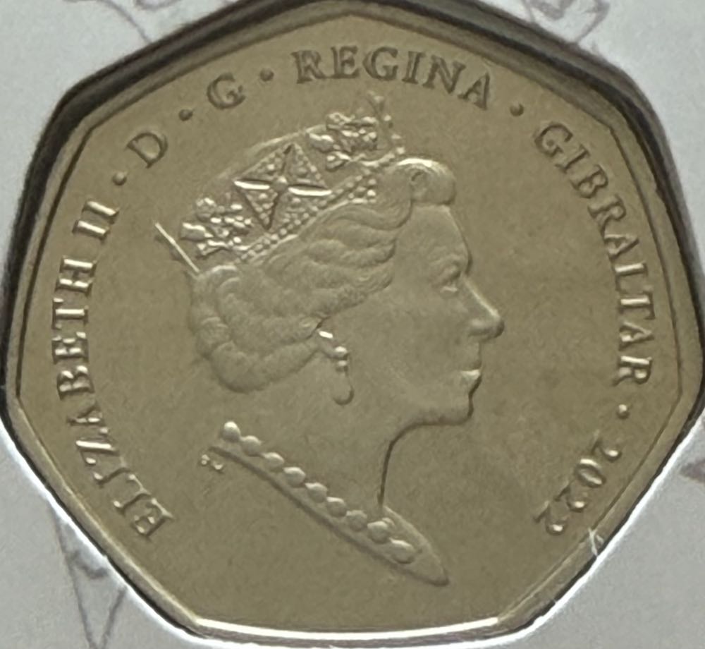 2022 Awful Auntie 50p  coin collectible - Main Image 2