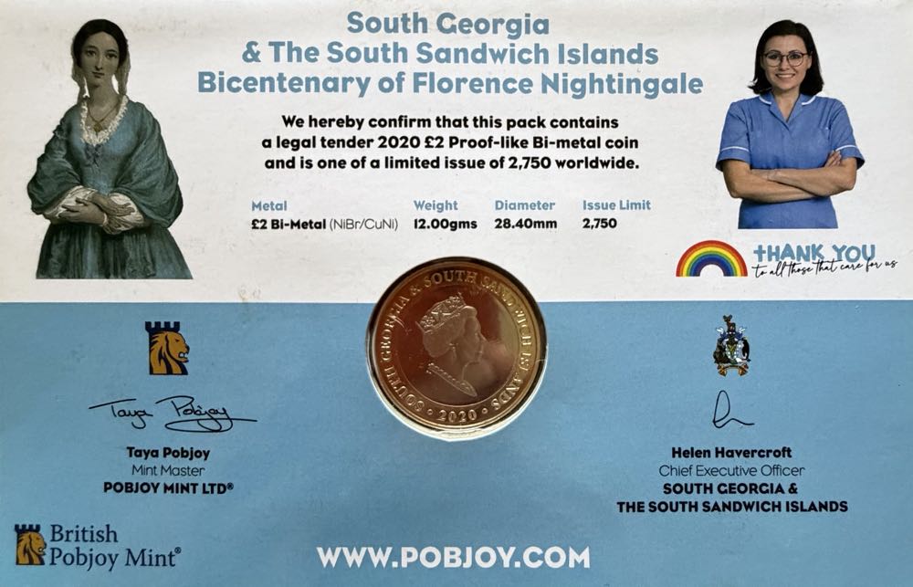 2020 Florence Nightingale £2  coin collectible - Main Image 4