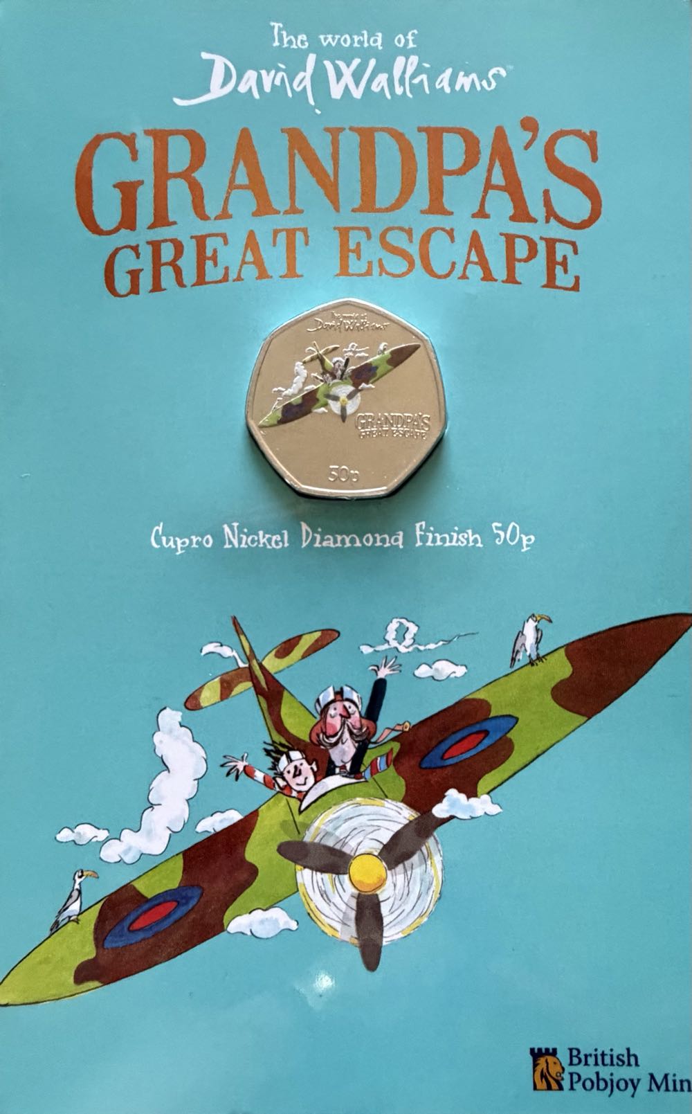 2022 Grandpa’s Great Escape 50p  coin collectible - Main Image 3